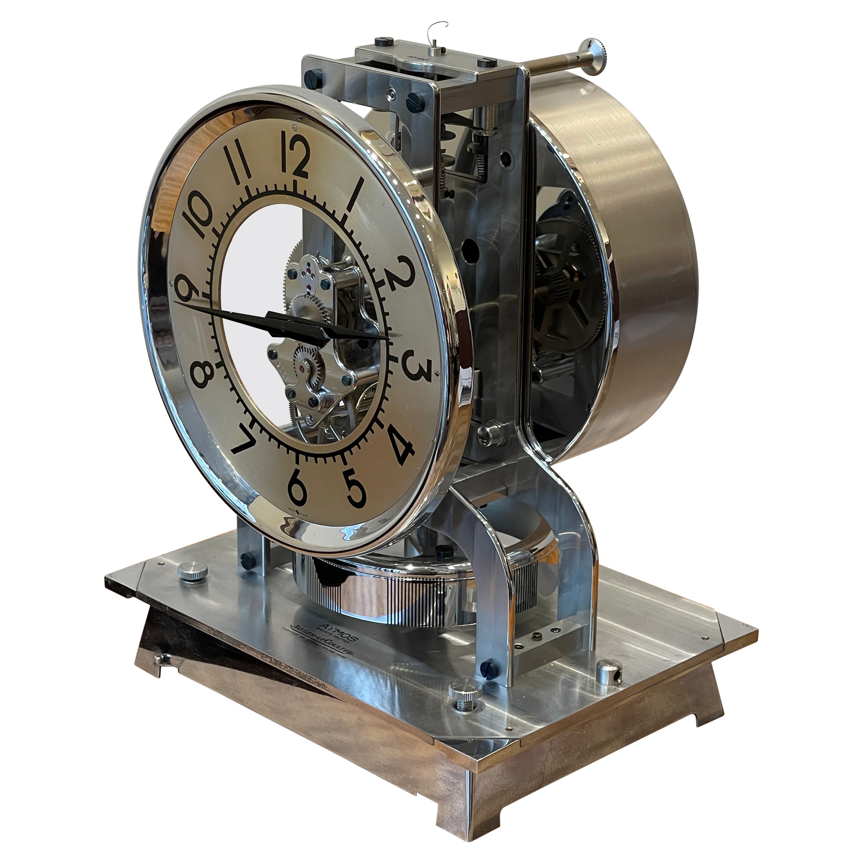 Jaeger-LeCoultre, table clock, model "Atmos Brevets Reutter, " no. 9066