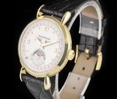Jaeger-LeCoultre Triple Date Phase de Lune Vintage Gents Or jaune 18k Cadran argenté