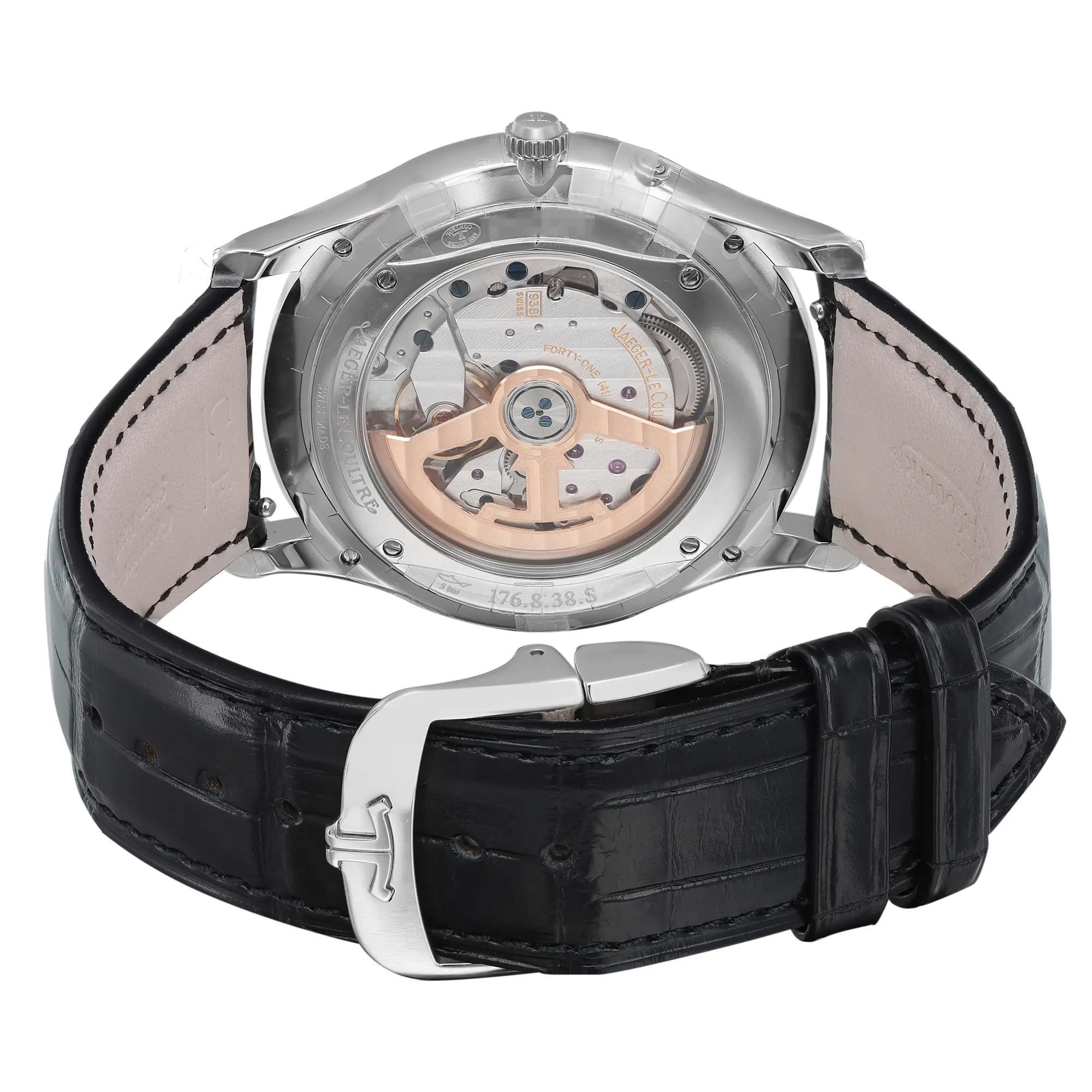 Jaeger-LeCoultre Ultra Thin Reserve De Marche Steel Silver Dial Watch Q1378420 1