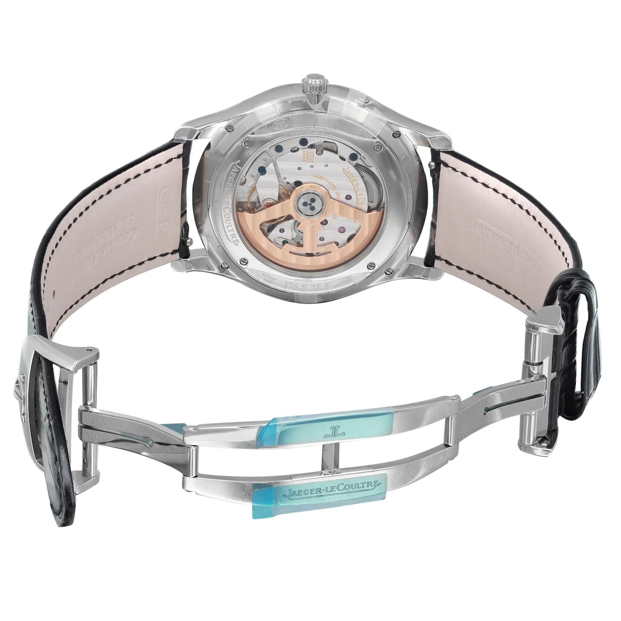 Jaeger-LeCoultre Ultra Thin Reserve De Marche Steel Silver Dial Watch Q1378420 2