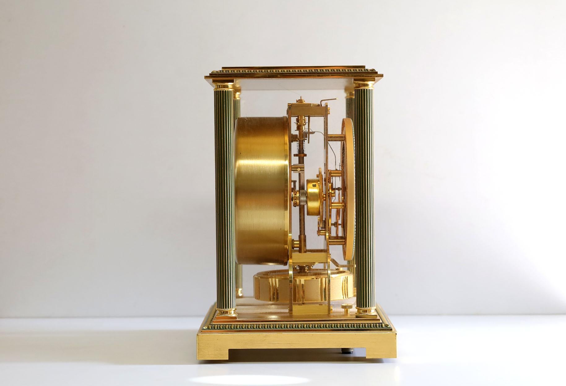 Hand-Crafted Jaeger LeCoultre Vendome Atmos Clock For Sale