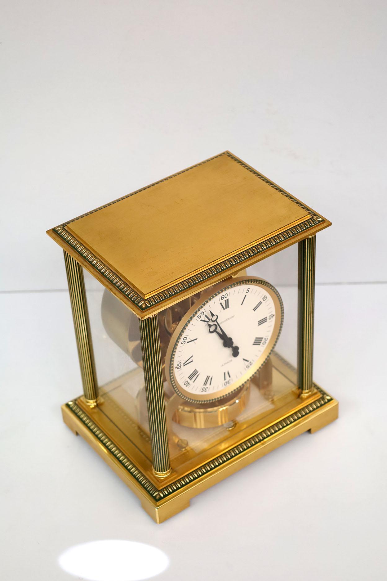 Late 20th Century Jaeger LeCoultre Vendome Atmos Clock For Sale