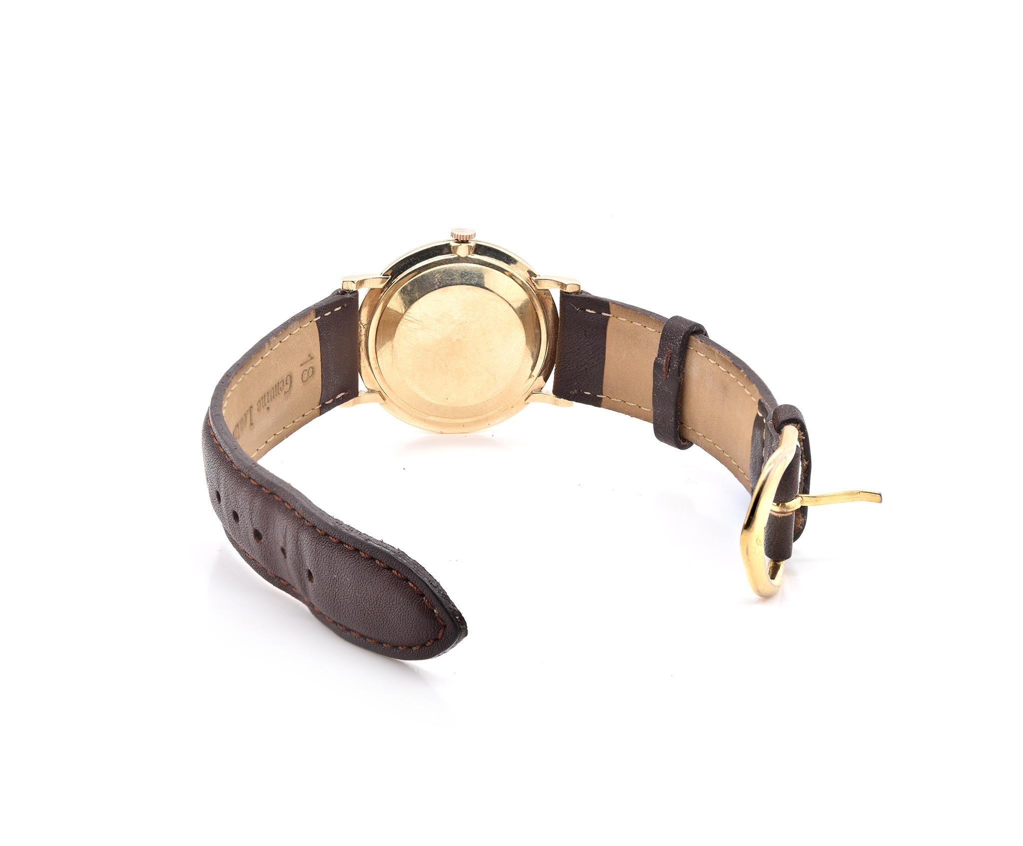 jaeger-lecoultre vintage gold watch