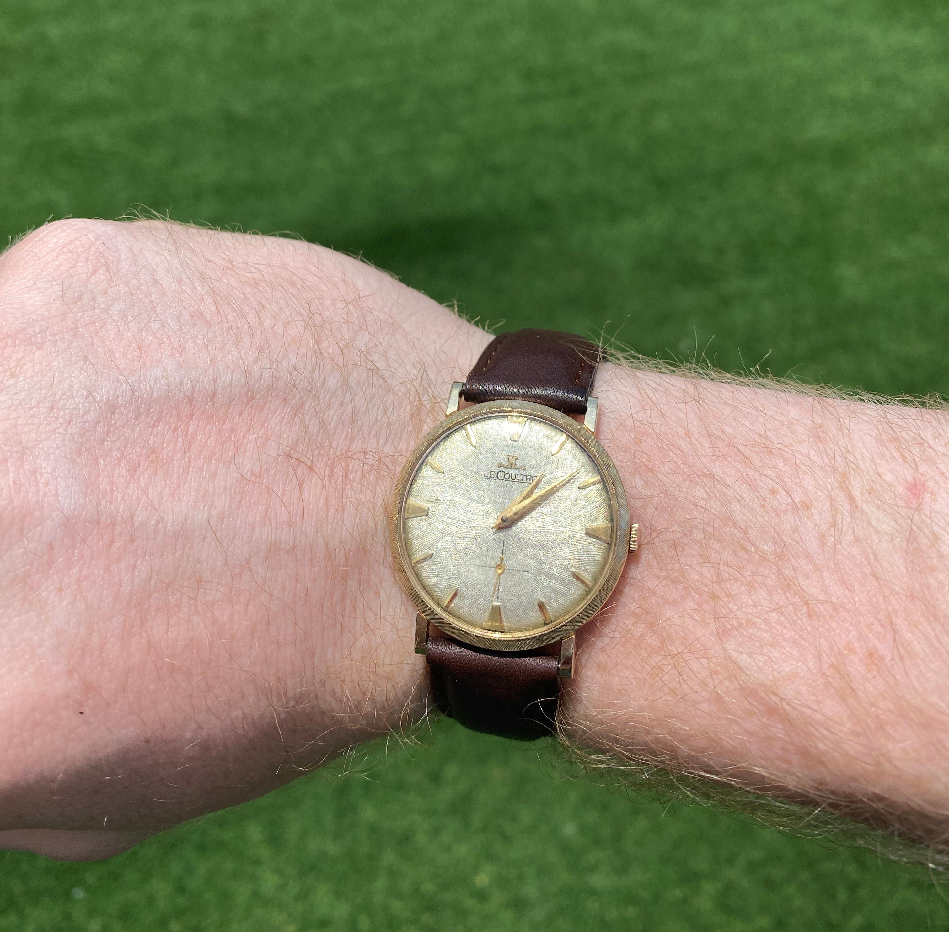 lecoultre watch vintage gold