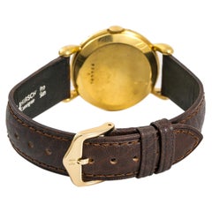 Jaeger LeCoultre Vintage 141.008.1 Triple-Date Mens Hand Wind 18K YG Watch 32mm