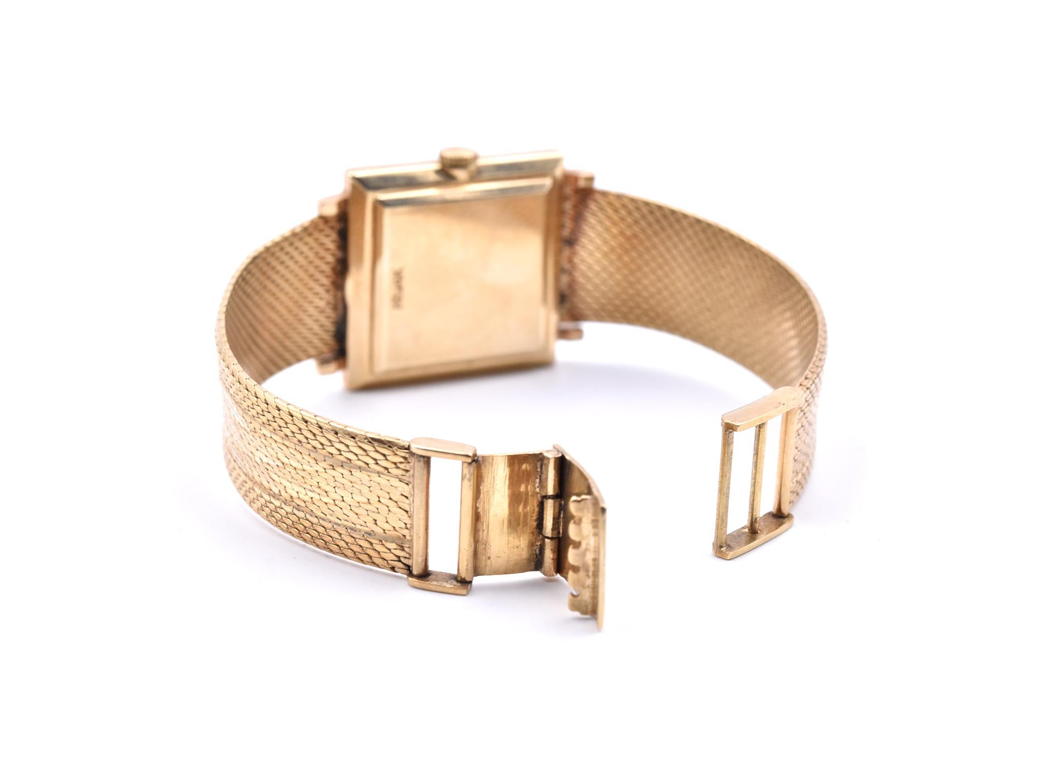 jaeger lecoultre 14k gold watch