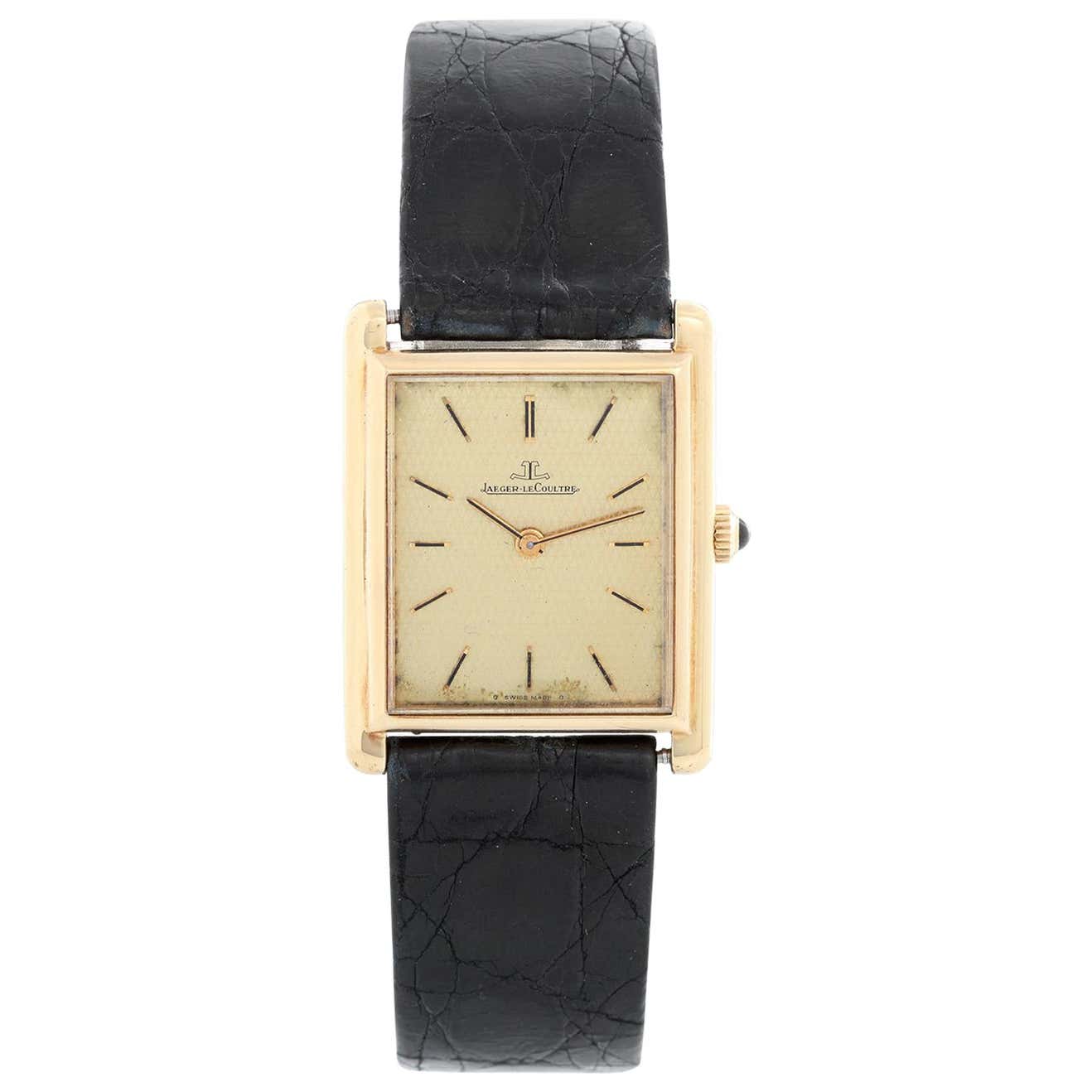 Jaeger-LeCoultre Vintage 18 Karat Gold Square Men's Watch 6029.21 at ...