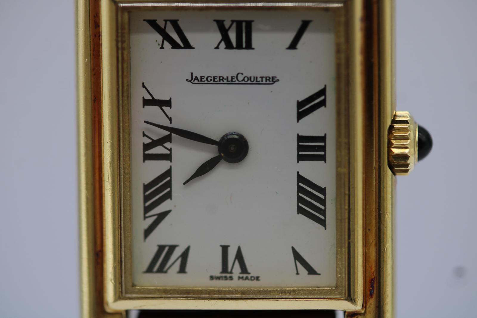 Jaeger-LeCoultre Orologio d'epoca in oro giallo 18 ct - anni '80, scatola e documenti in vendita 1