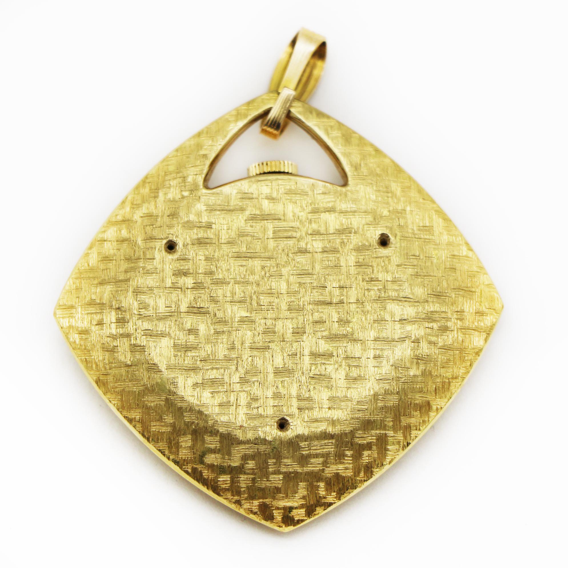 Jaeger-LeCoultre Vintage 18K Gold Uhr mit Anhänger Damen im Angebot