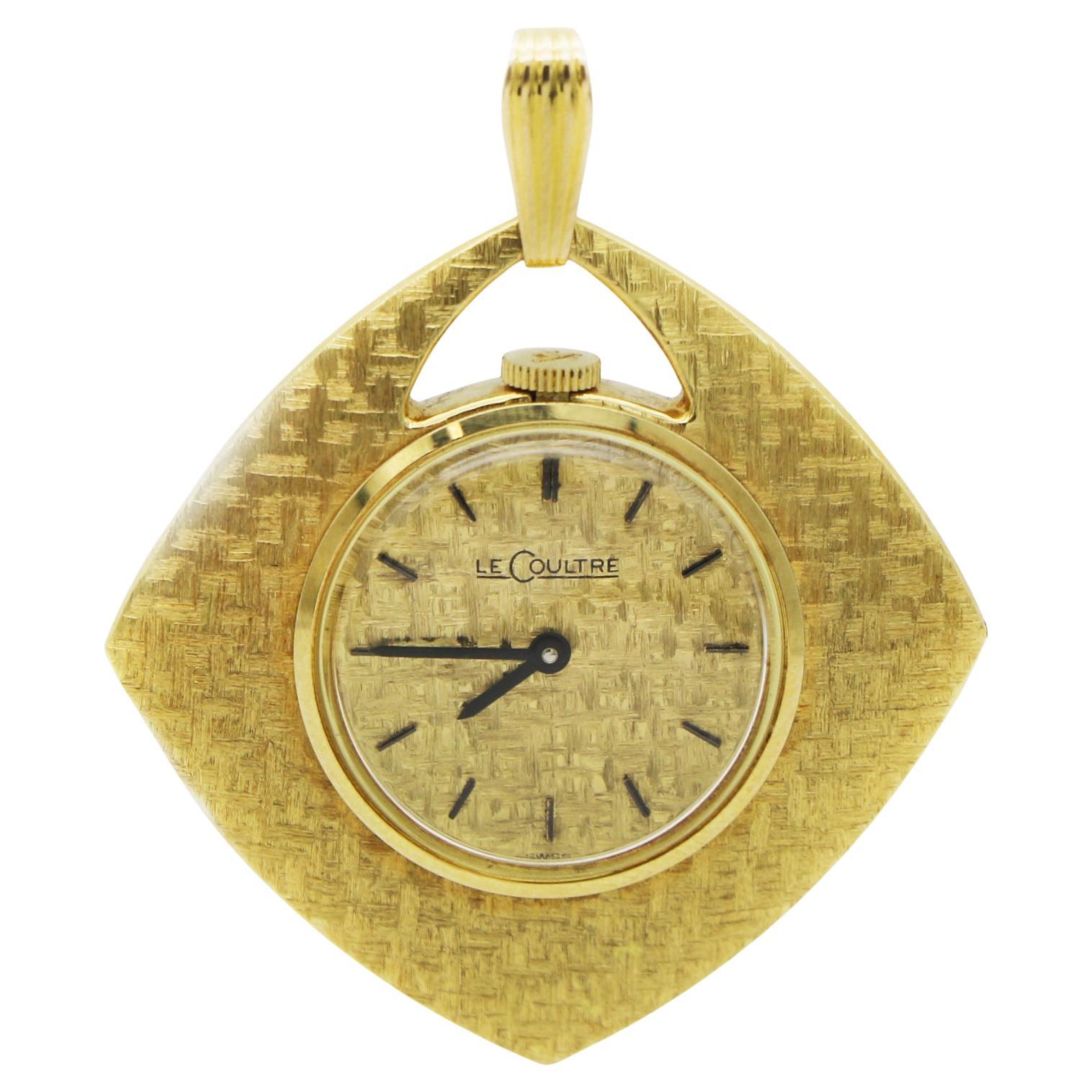 Jaeger-LeCoultre Vintage 18K Gold Uhr mit Anhänger