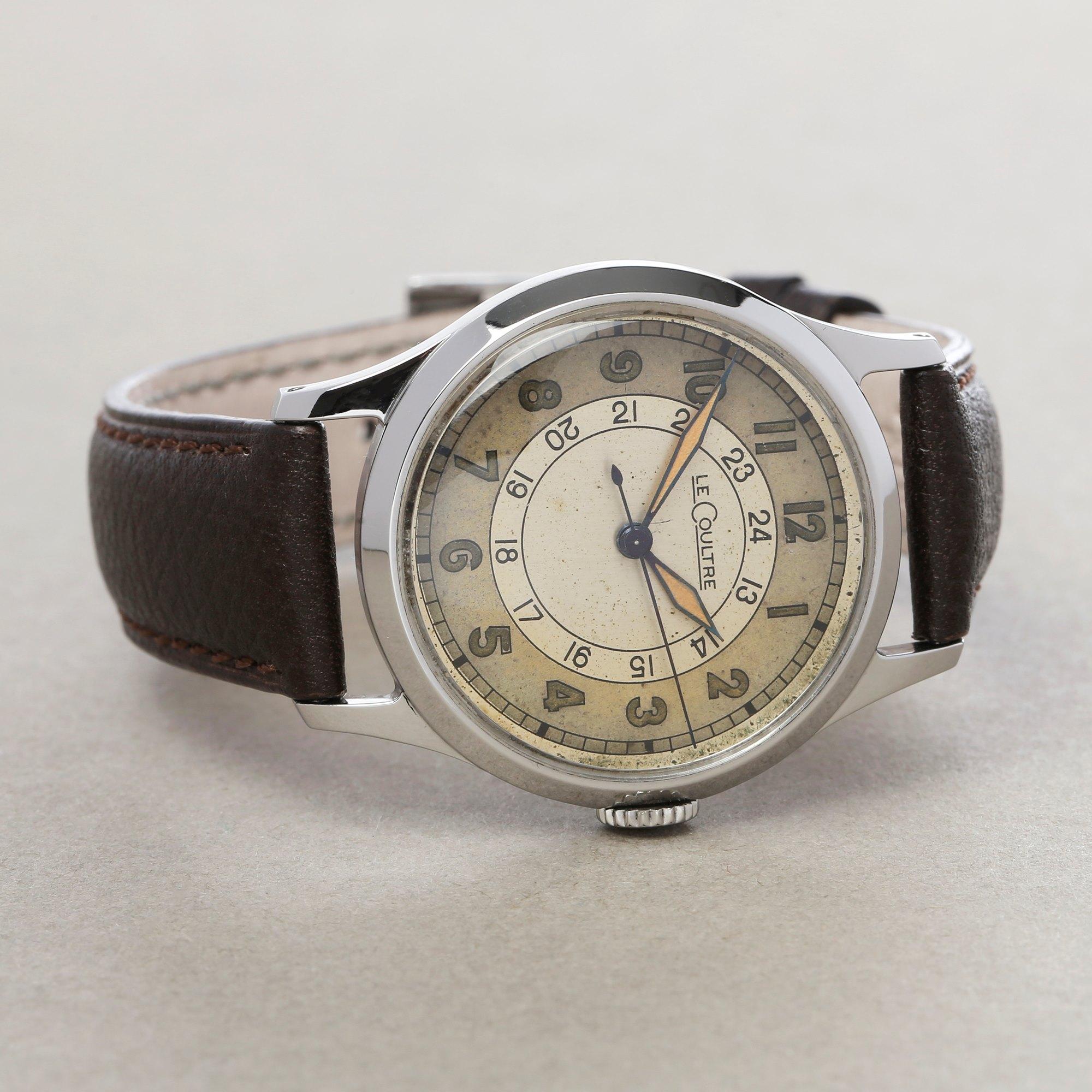 Jaeger-LeCoultre Vintage 450/3A Men's Stainless Steel Watch In Excellent Condition In Bishops Stortford, Hertfordshire