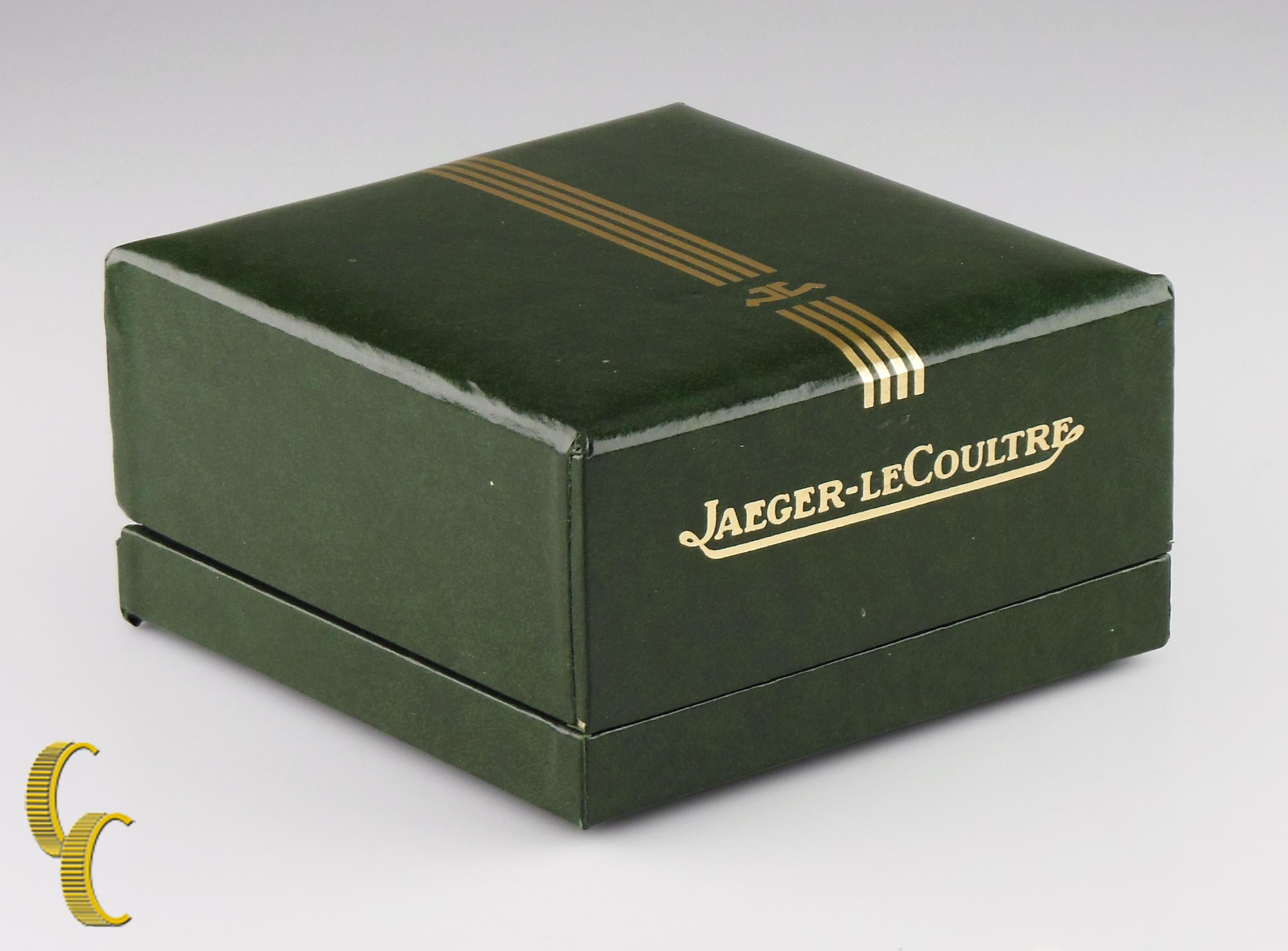 Men's Jaeger-LeCoultre Vintage Hand-Winding Alarm Watch W/ Original Box and Case For Sale