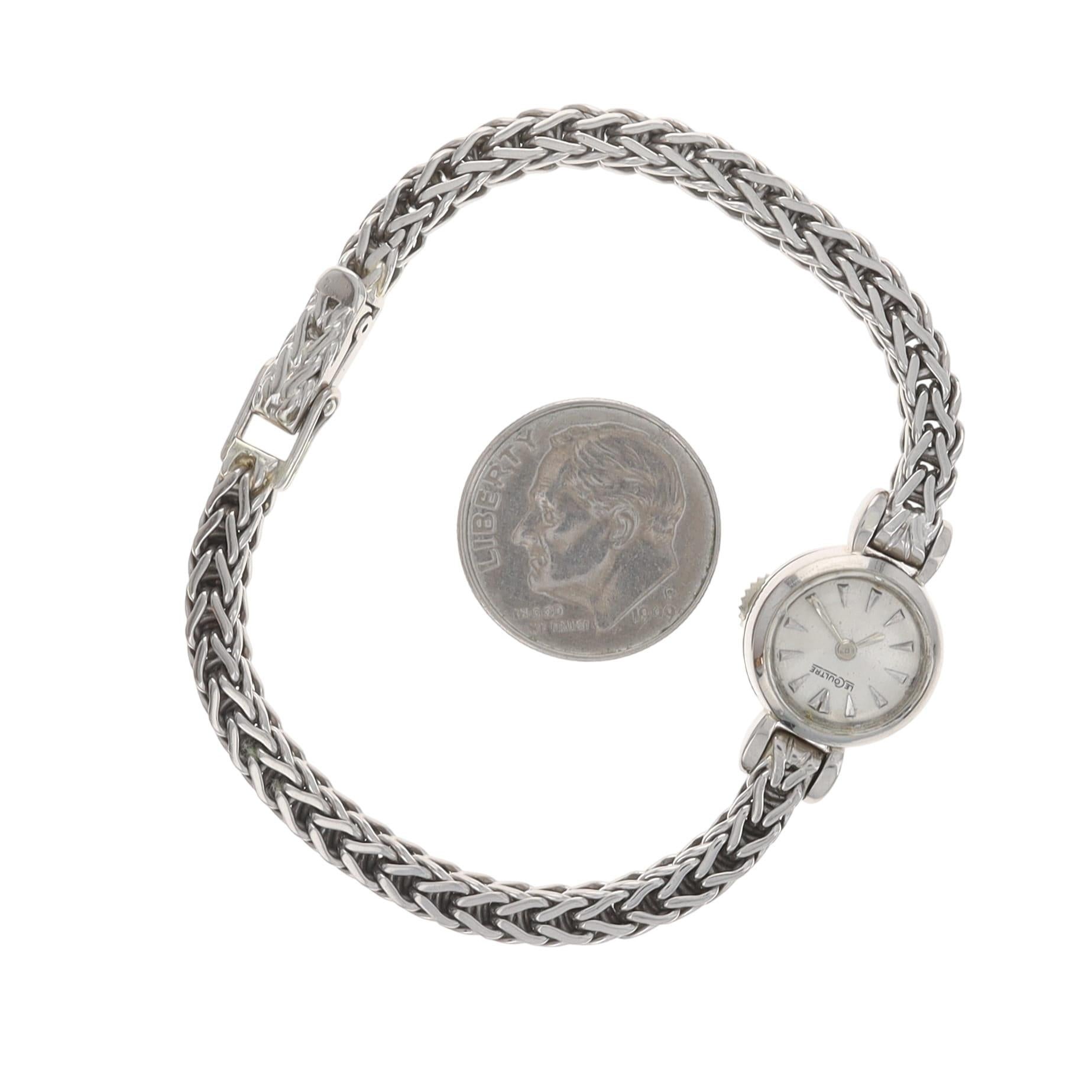 Jaeger-LeCoultre Vintage Damenuhr - Weißgold 18k Manual im Angebot 4