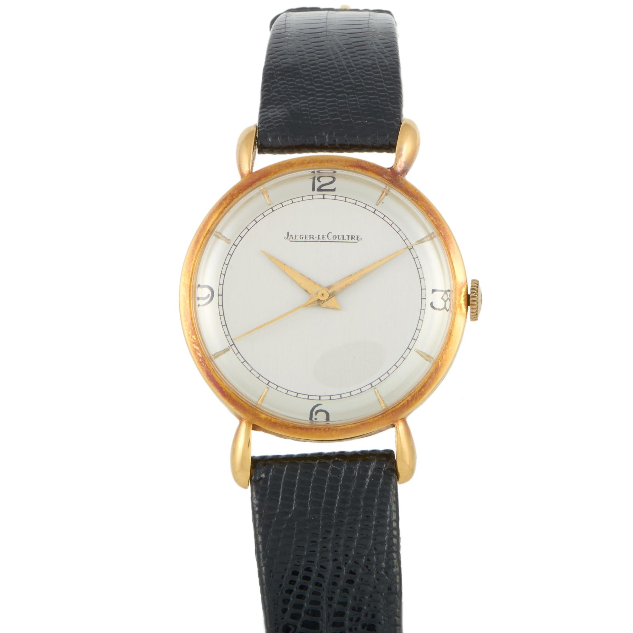 Women's or Men's Jaeger-LeCoultre Vintage Yellow Gold Watch