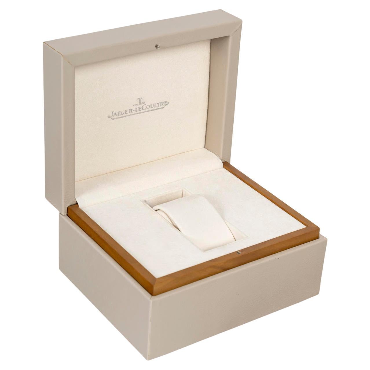 Jaeger-LeCoultre Watch Box in Leather and Wood, 1990. en vente