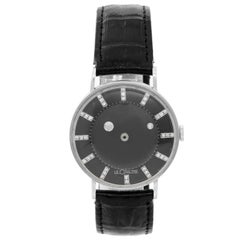 Retro Jaeger-LeCoultre white gold Mystery Galaxy Manual Wristwatch, 1950s 