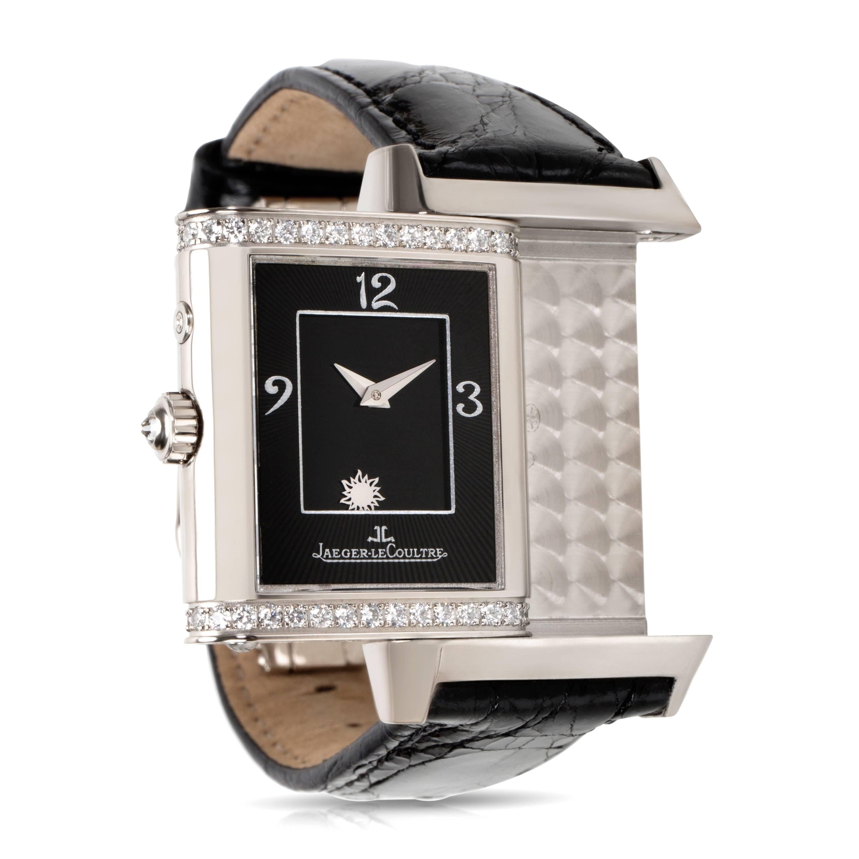 Jaeger-LeCoultre Duetto 269.3.54 Unisex Watch in White Gold

SKU: 078797

PRIMARY DETAILS
Brand:  Jaeger-LeCoultre
Model: Duetto
Serial Number: ***
Country of Origin: 
Movement Type: Mechanical: Hand-winding
Refurbished Notes: Overhaul, Refinish,