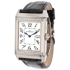 Jaeger-LeCoultre White Gold Reverso Duetto Mechanical Wristwatch