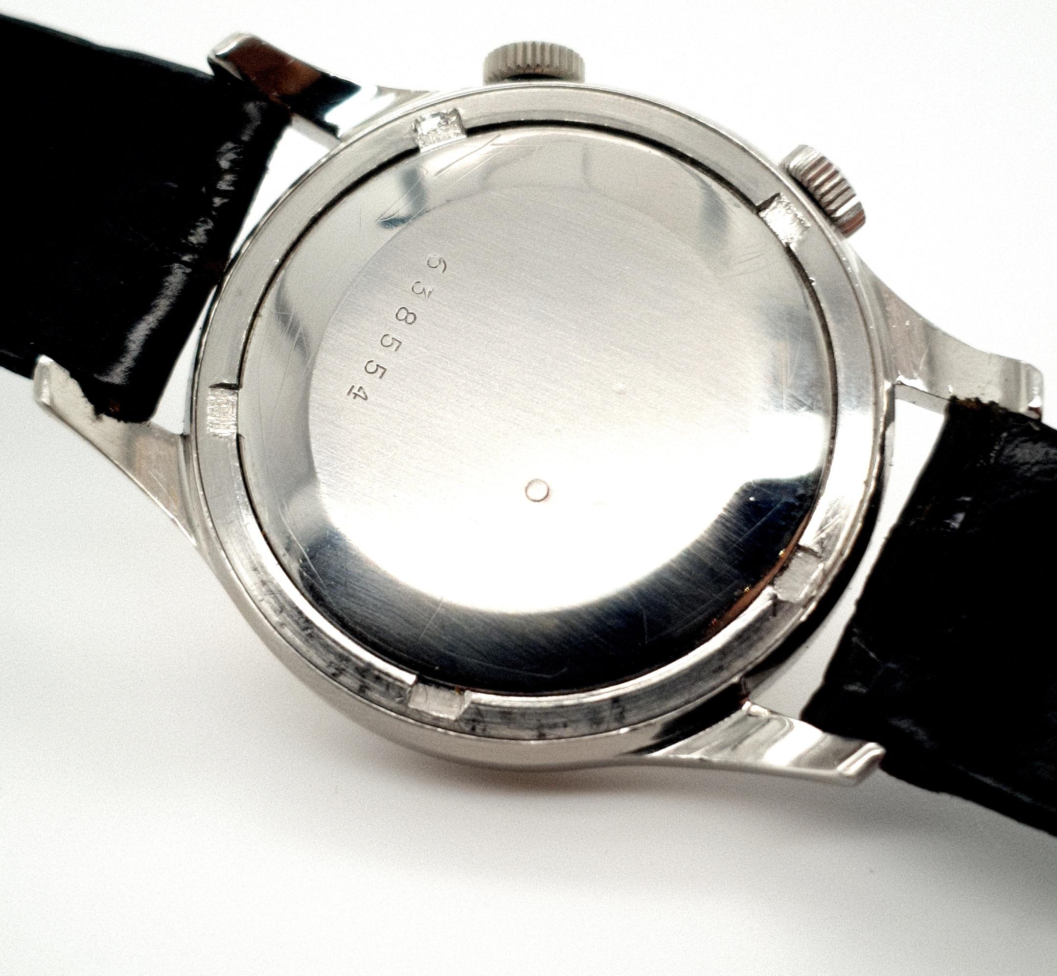 Jaeger-LeCoultre, Wrist Alarm/ Memovox, Calibre : P489/1, Movement Nr. 1067615 en vente 3
