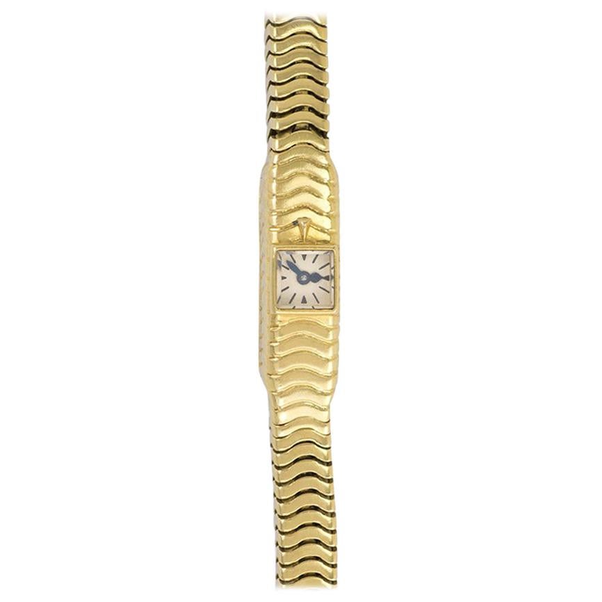 Jaeger-LeCoultre Yellow Gold Bracelet Mechanical Wristwatch, 1940s