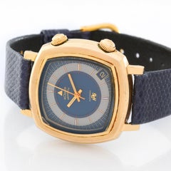 Jaeger-LeCoultre yellow gold filled HPG Memovox Alarm Automatic Wristwatch