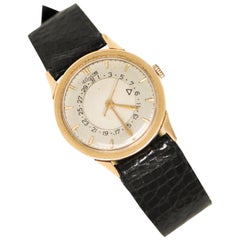 Vintage Jaeger-LeCoultre Yellow Gold Vintage "Disc Calendar" Wristwatch, 1950s