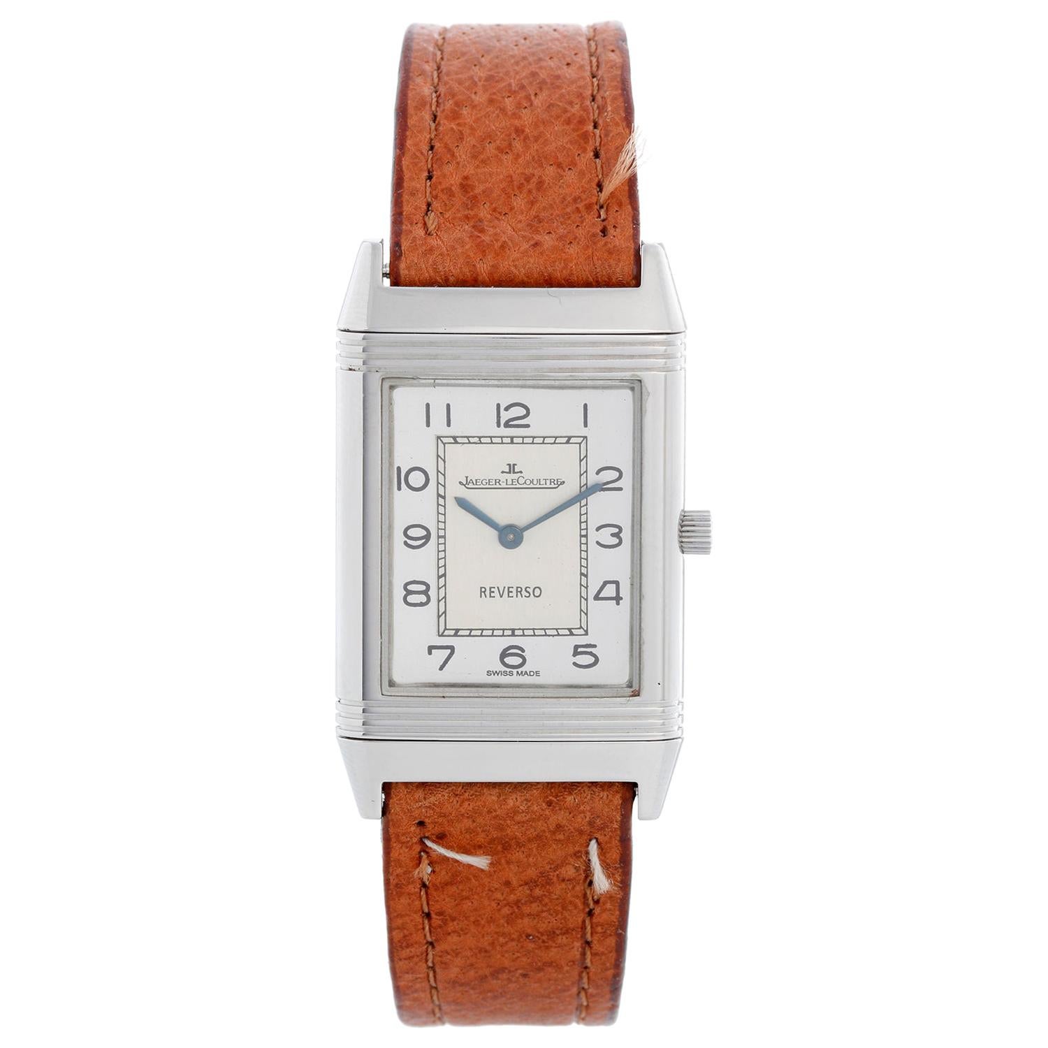 Jaeger Reverso Silver Dial Mens Watch 2500.8.86