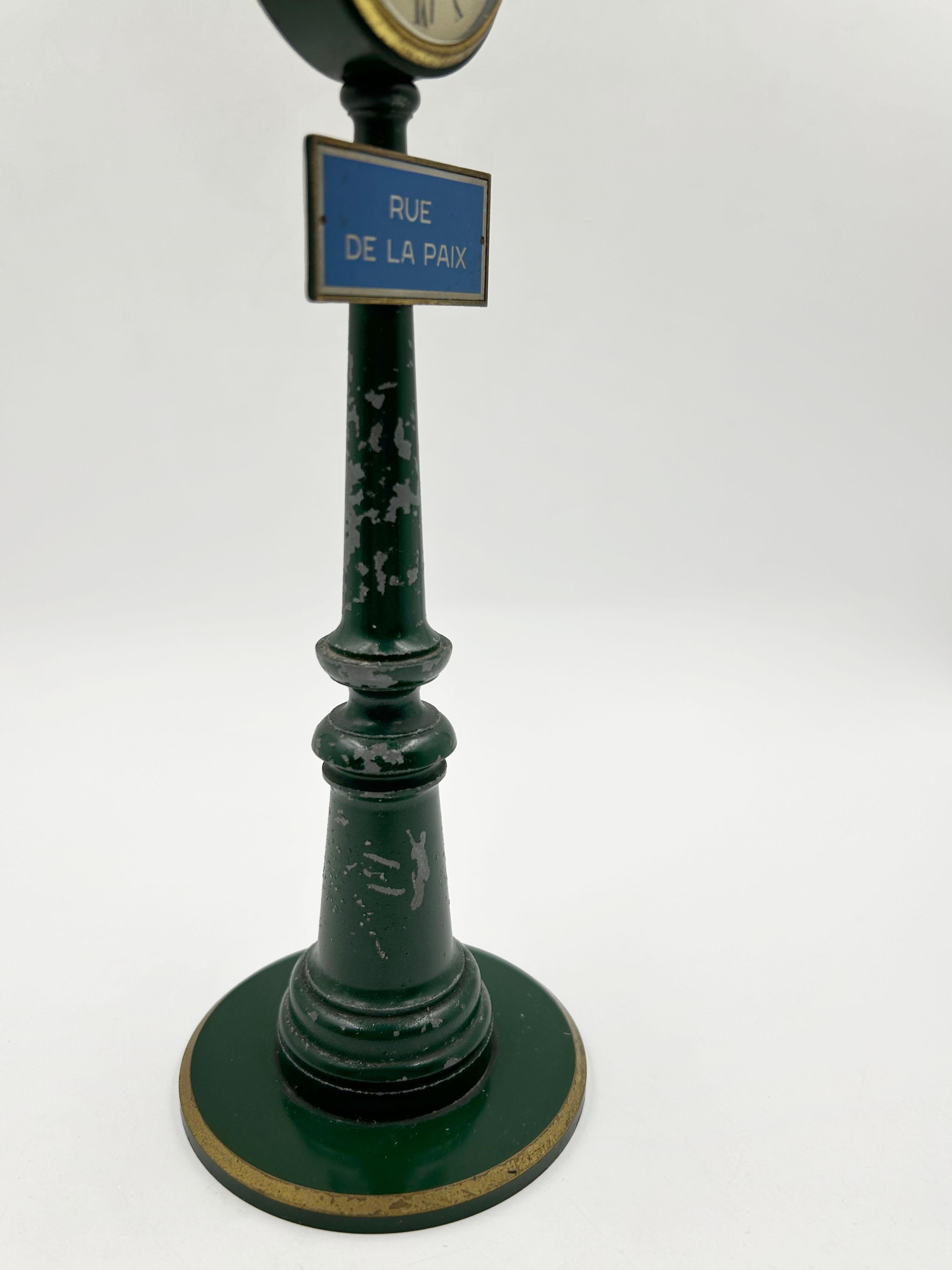 Post-Modern Jaeger “Rue de la Paix” desk clock, France, ca. 1960 For Sale