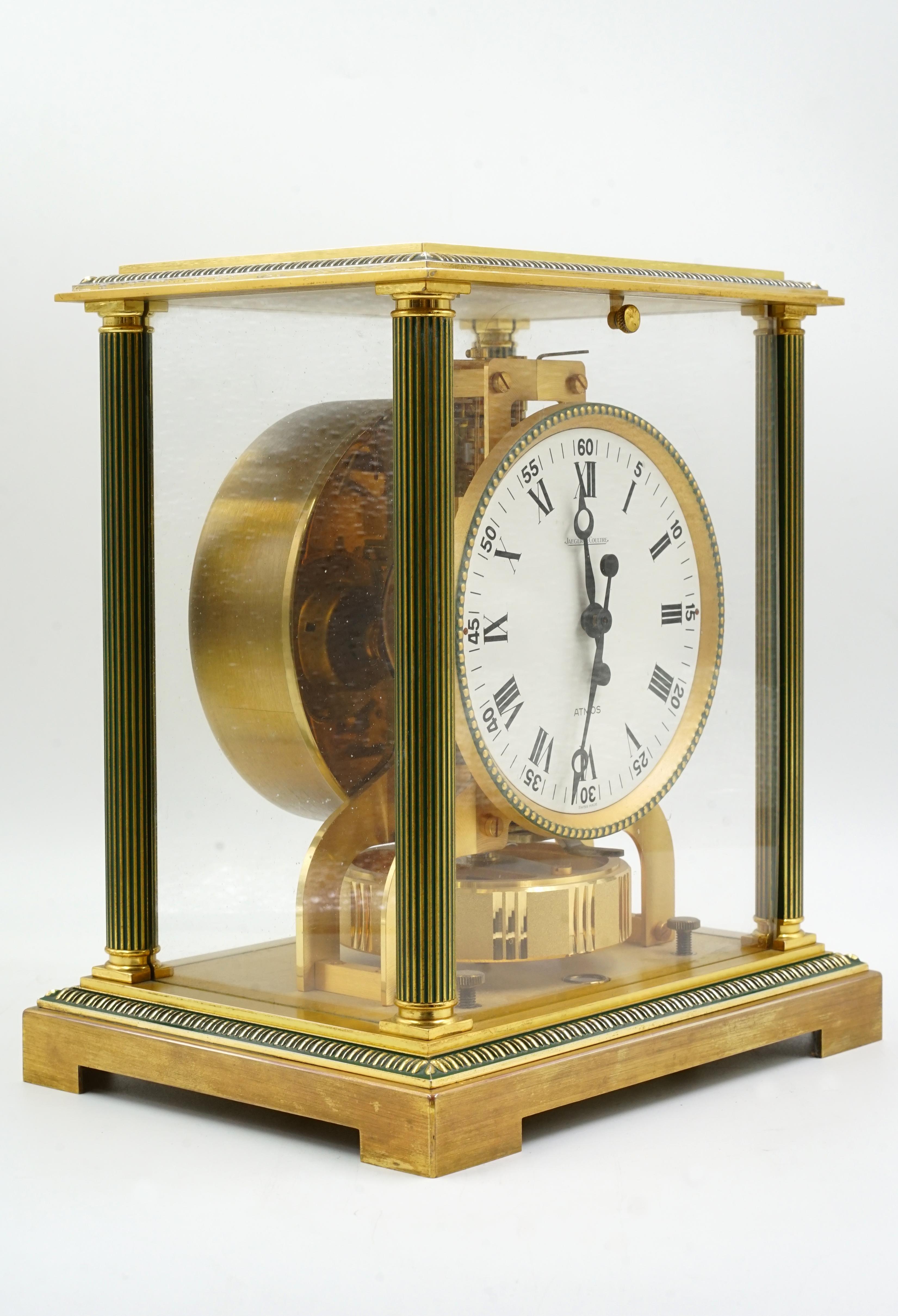 Fin du 20e siècle Horloge de table Atmos Le coultre de Jaeguer en vente
