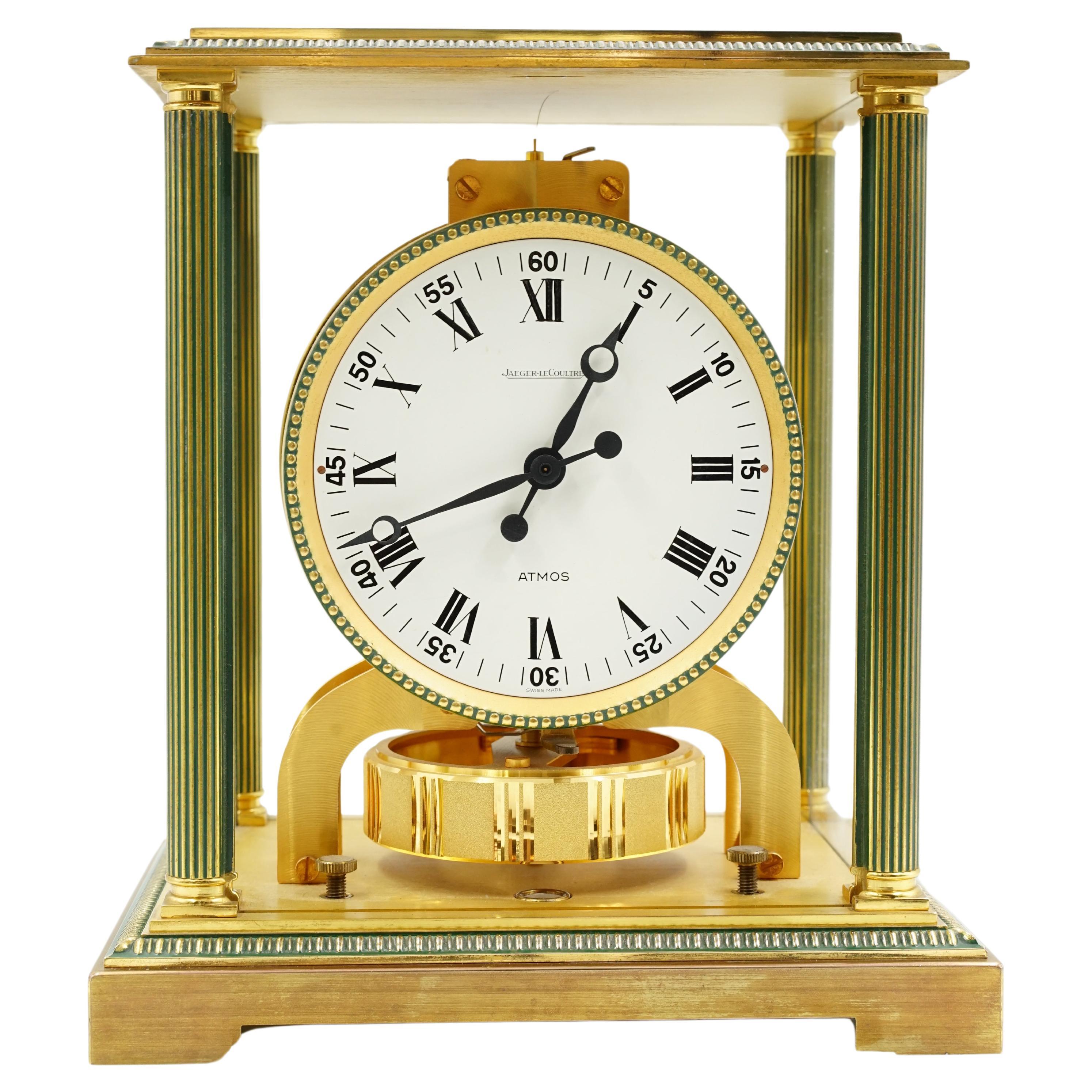 How does a Jaeger-LeCoultre Atmos clock work?