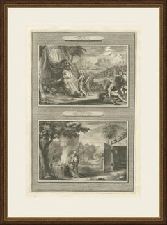 Jael Kills Sisera and the Calling of Gideon, Mortier Bible circa 1700