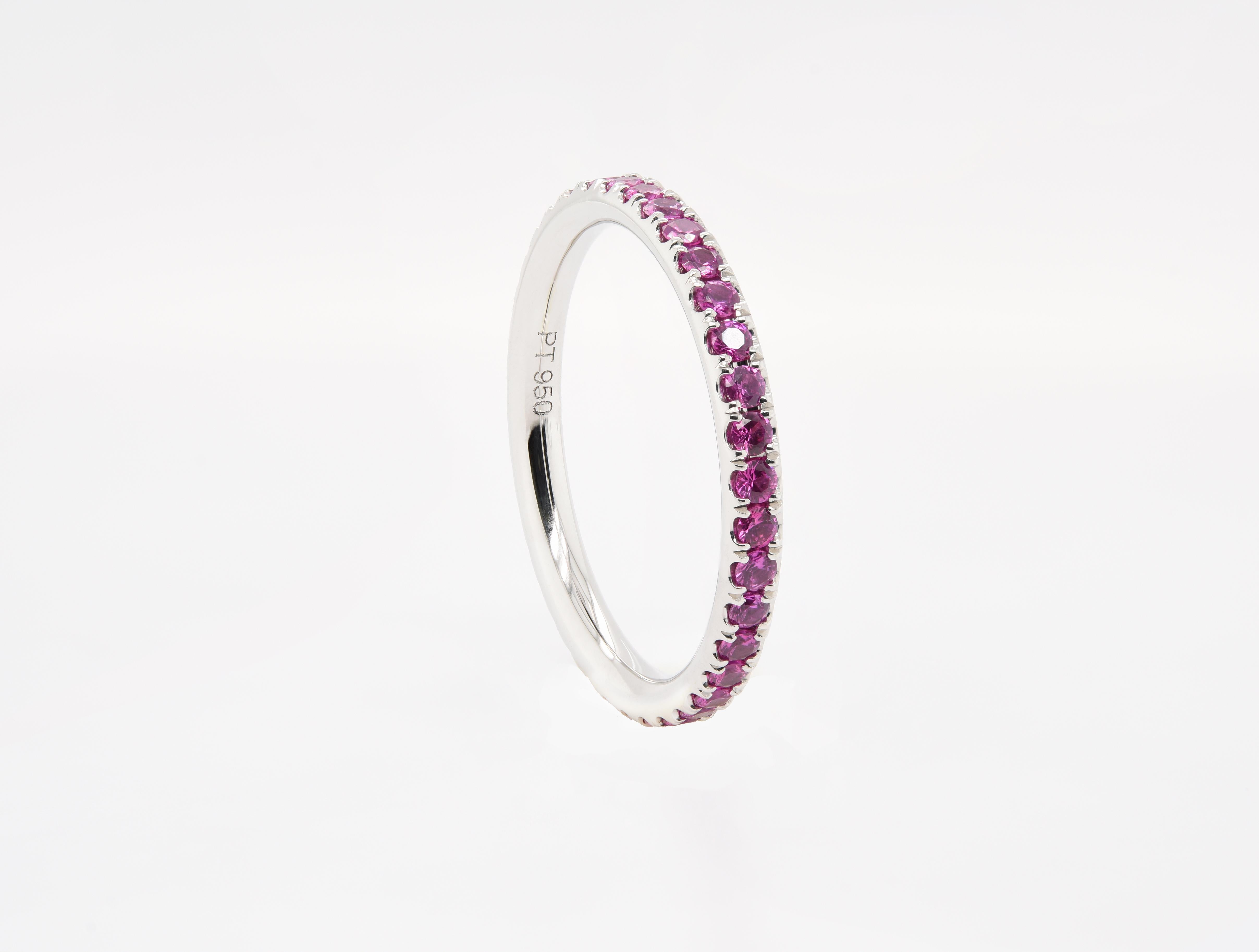 JAG New York Eternity Band with Your Choice of Diamonds and Gemstones For Sale 7