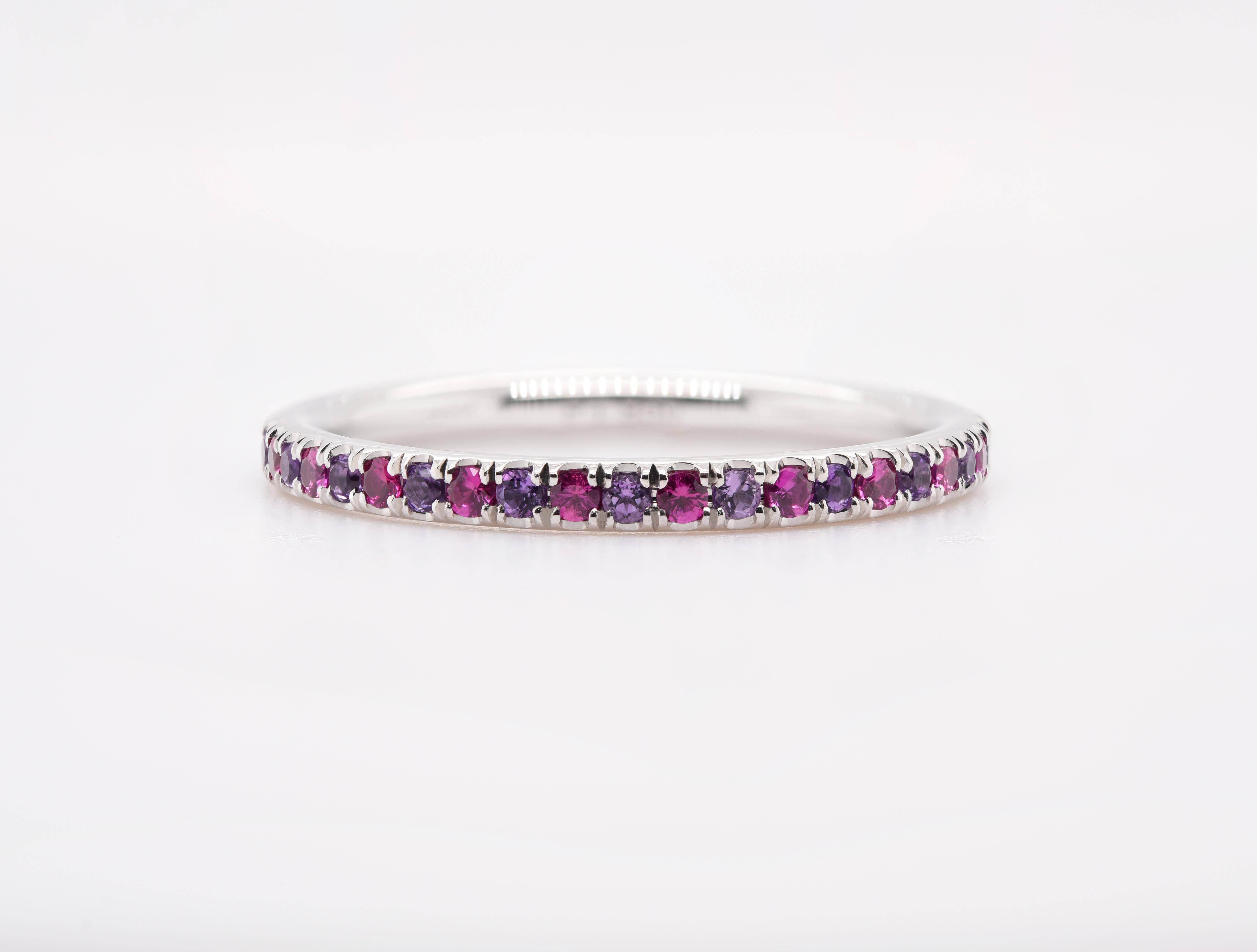 JAG New York Eternity Band with Your Choice of Diamonds and Gemstones For Sale 7