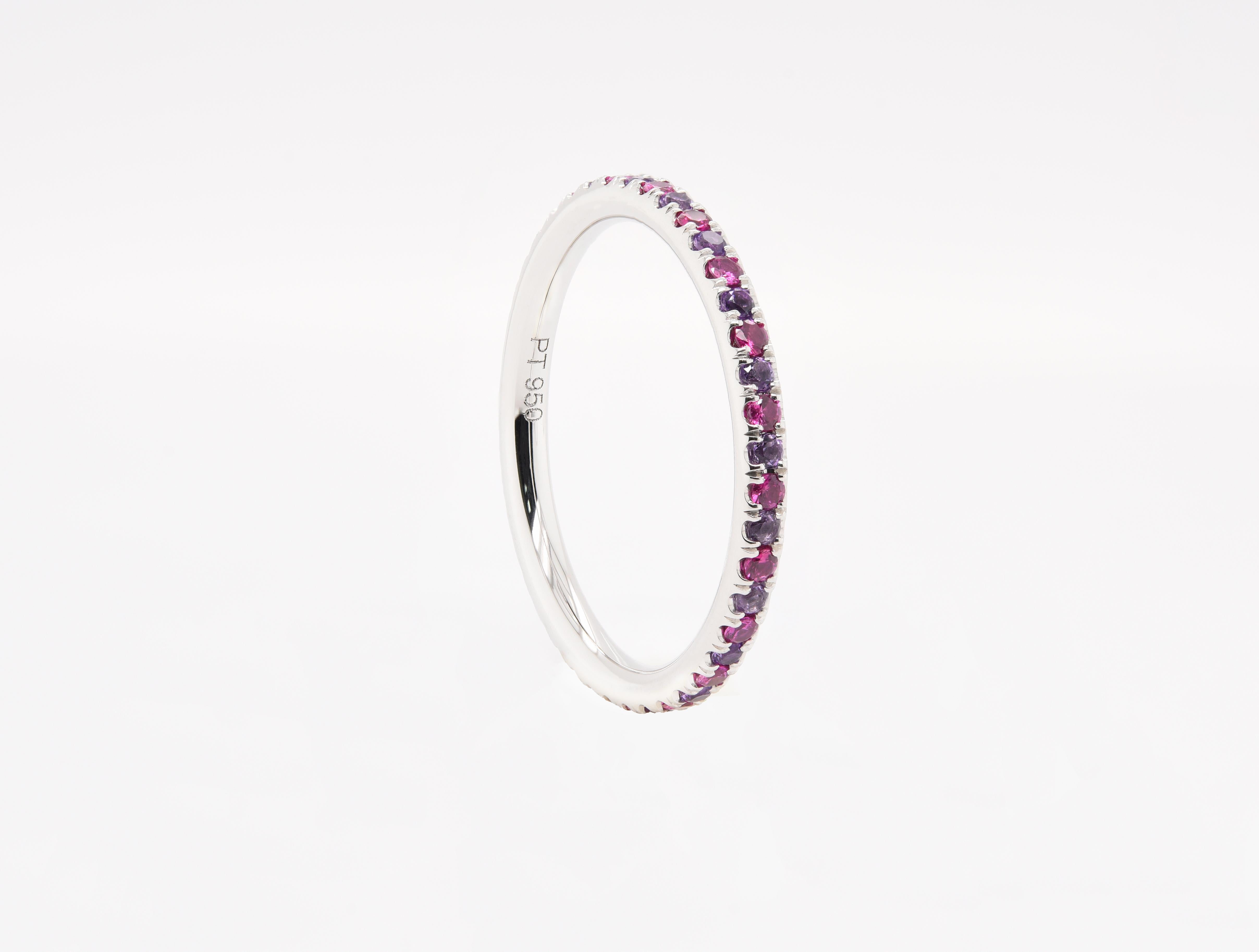 JAG New York Eternity Band with Your Choice of Diamonds and Gemstones For Sale 10