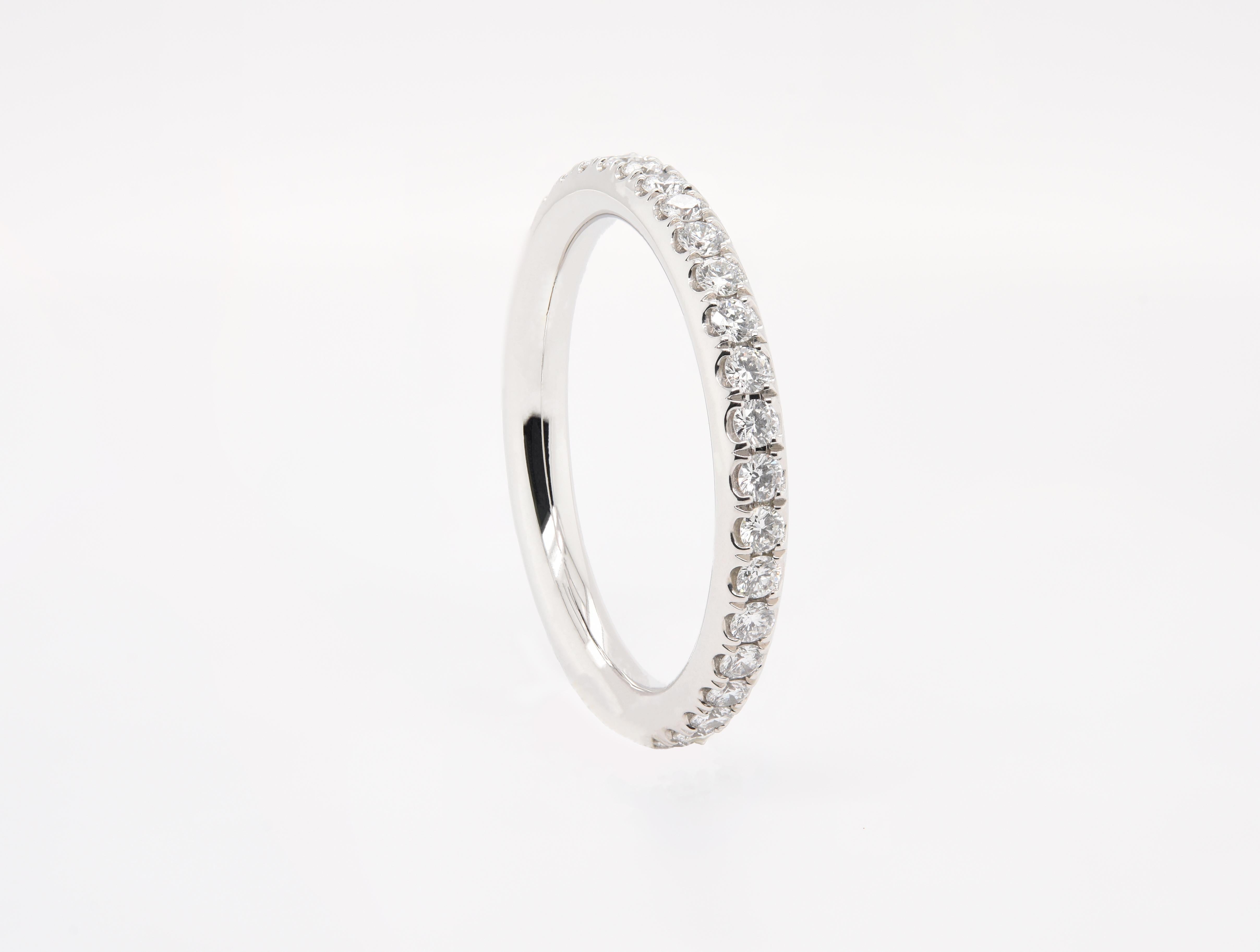 JAG New York Eternity Bands are rings that have the gemstones all the way around the ring. Each ring is custom made to your finger size and you get to pick the gemstones you want. These are truly a way to create your one of a kind ring that allows