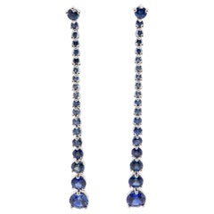 JAG New York Sapphire Dangle Earrings Created in Platinum