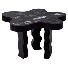 Jagae,  Black coffee table with mother of pearl embellisments 