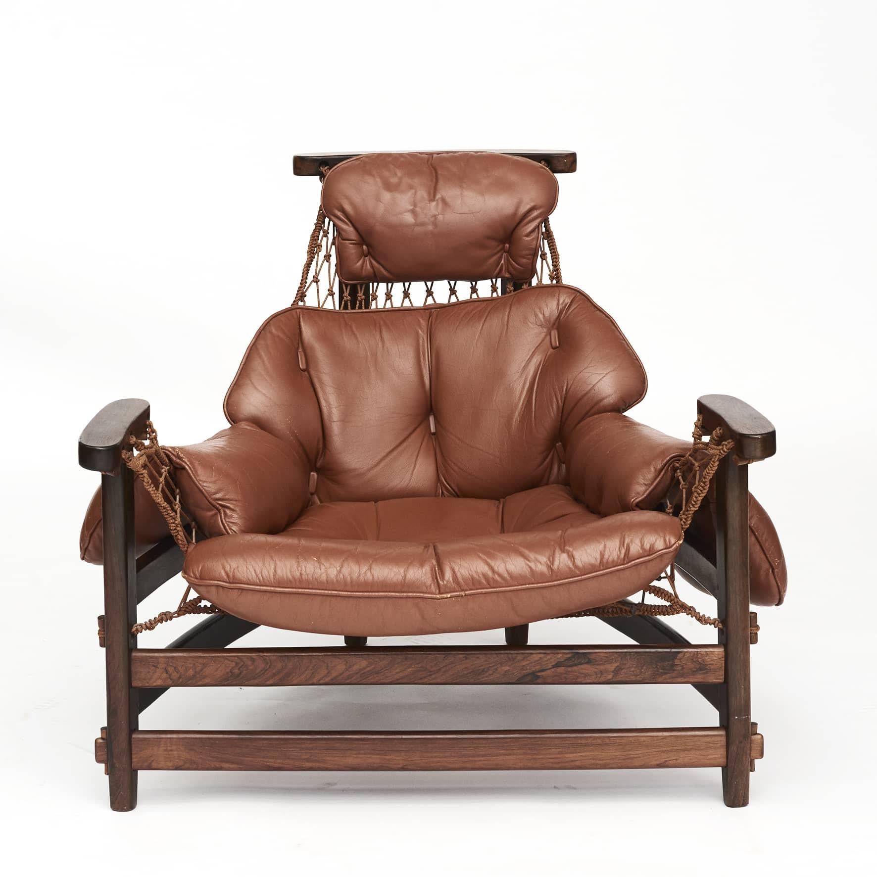 Jaganda-Sessel mit Ottomane von Jean Gillon (Moderne)