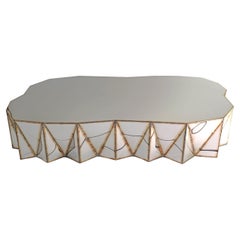 Mesa Jagged Edge Genius Loci de acero inoxidable pulido espejo de Julian Mayor