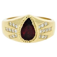 Antique Jagger Garnet Ring