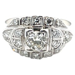 JAGi Certified 14K Gold 0,61 Karat Gesamtgewicht Diamantring