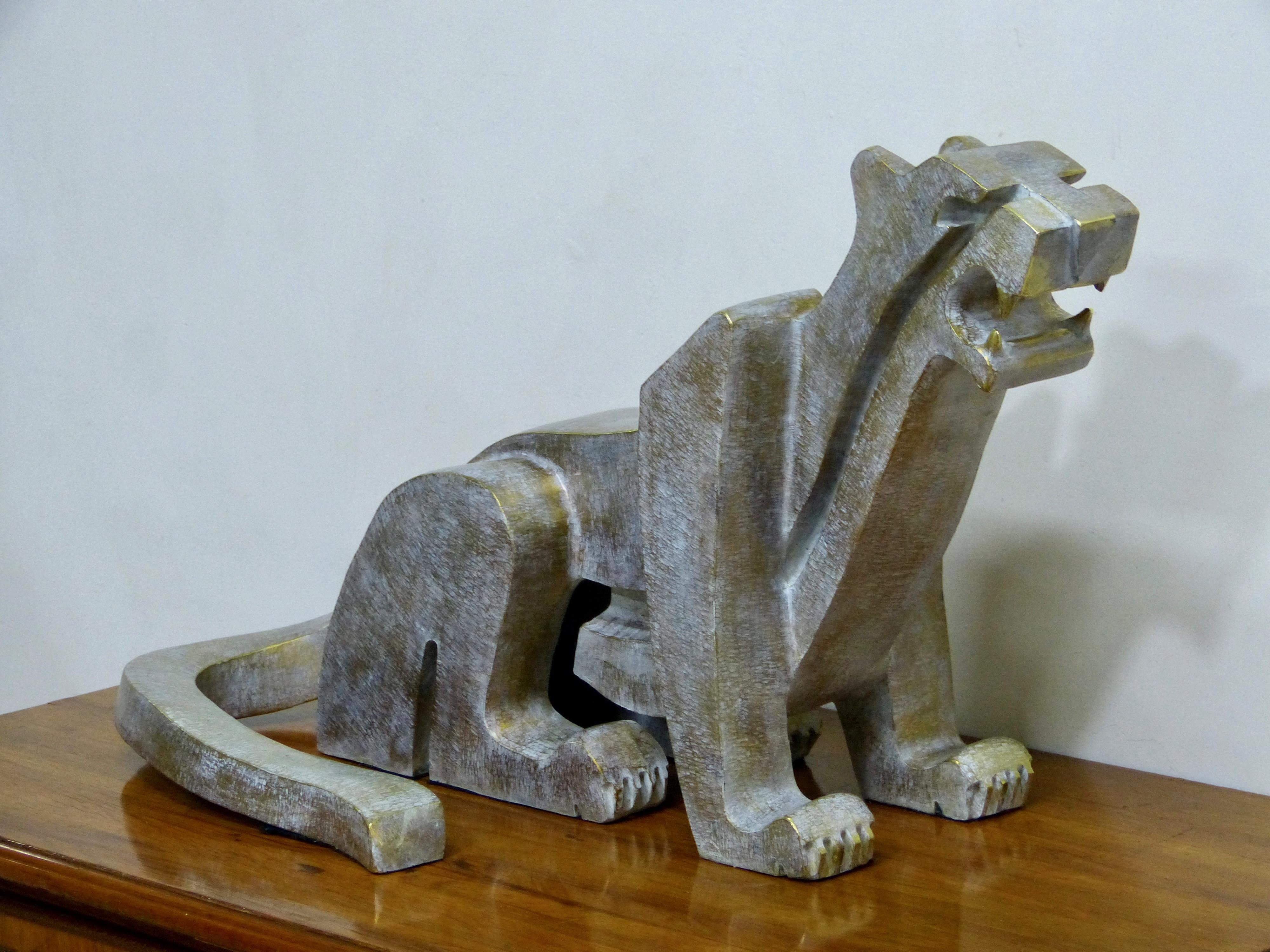 Mexican Jaguar Bronze Sculpture by Raul Navarro 2019 For Sale