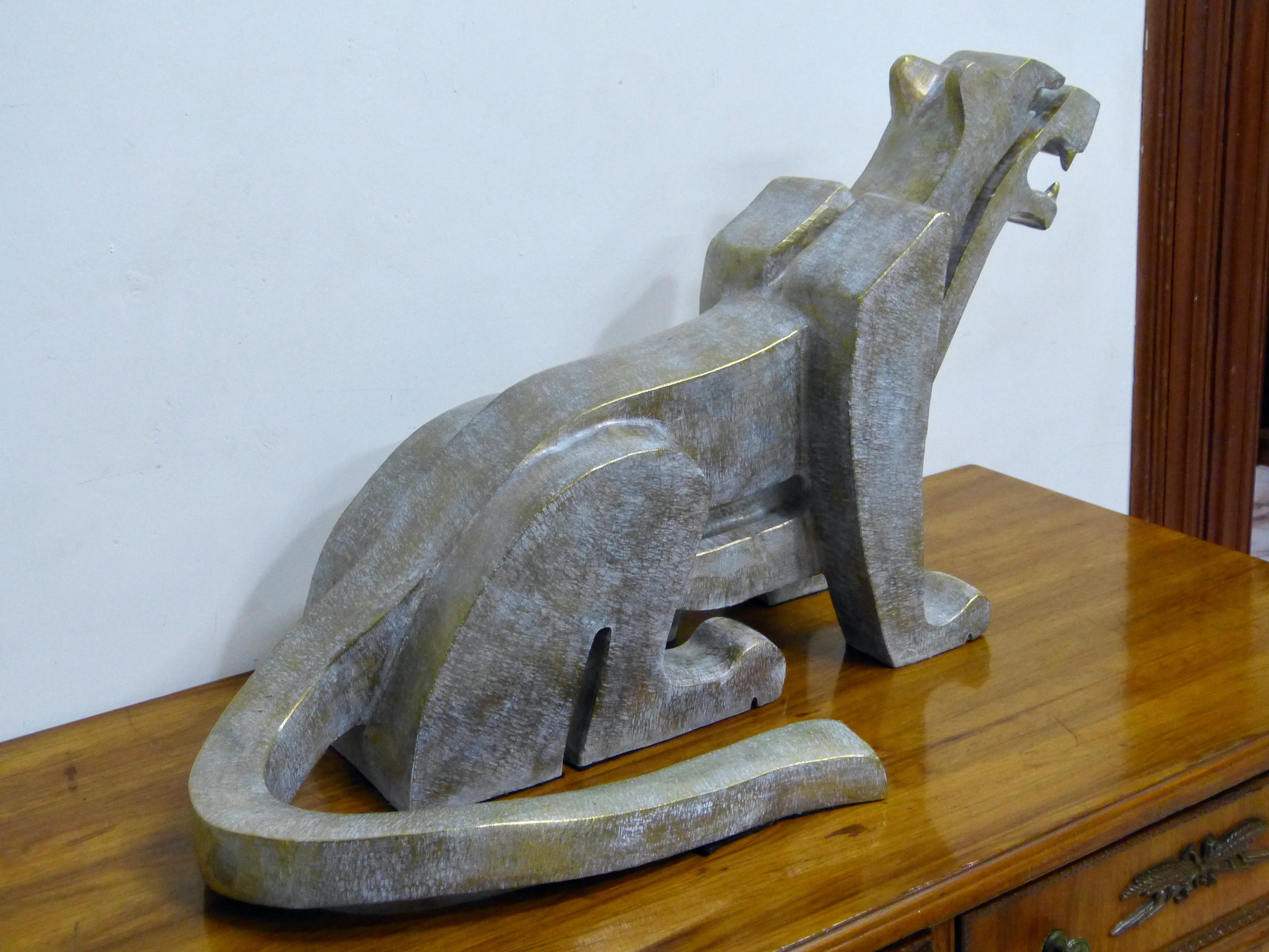 Jaguar Bronze Sculpture by Raul Navarro 2019 In Excellent Condition For Sale In Torreon, Coahuila