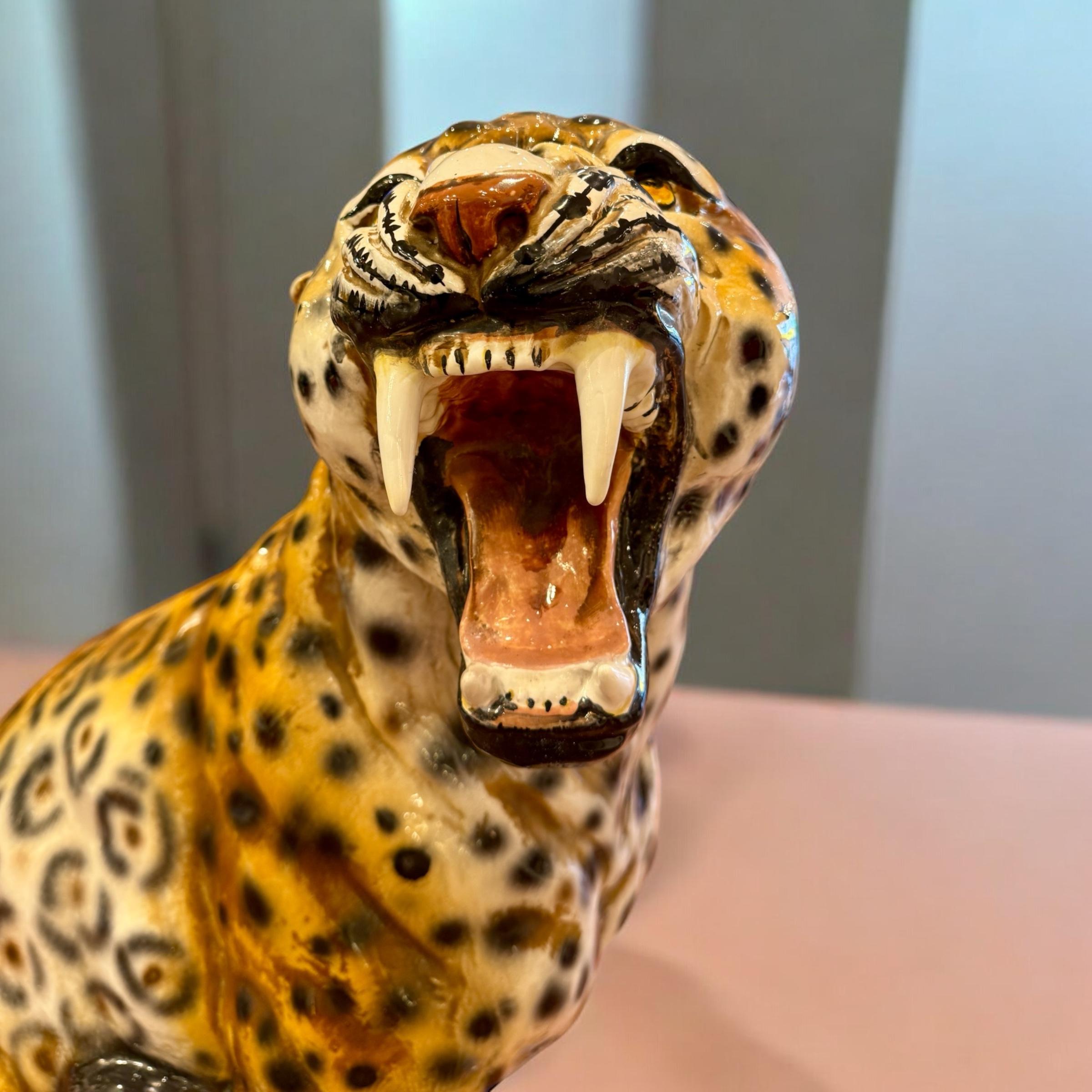 Jaguar in ceramica italiana del 1960 circa In condizioni buone in vendita a Brussels, BE