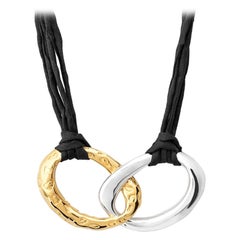 Silver & Gold Vermeil Jaguar Links Necklace