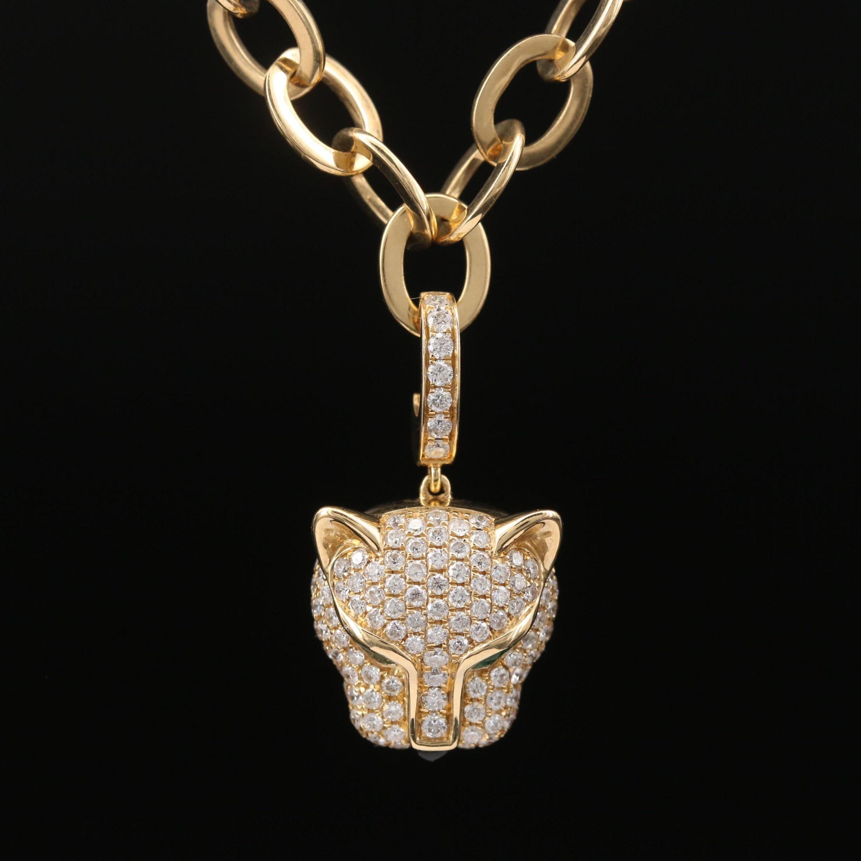 jaguar gold pendant