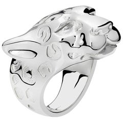 Silver Jaguar Ring, sizes 65