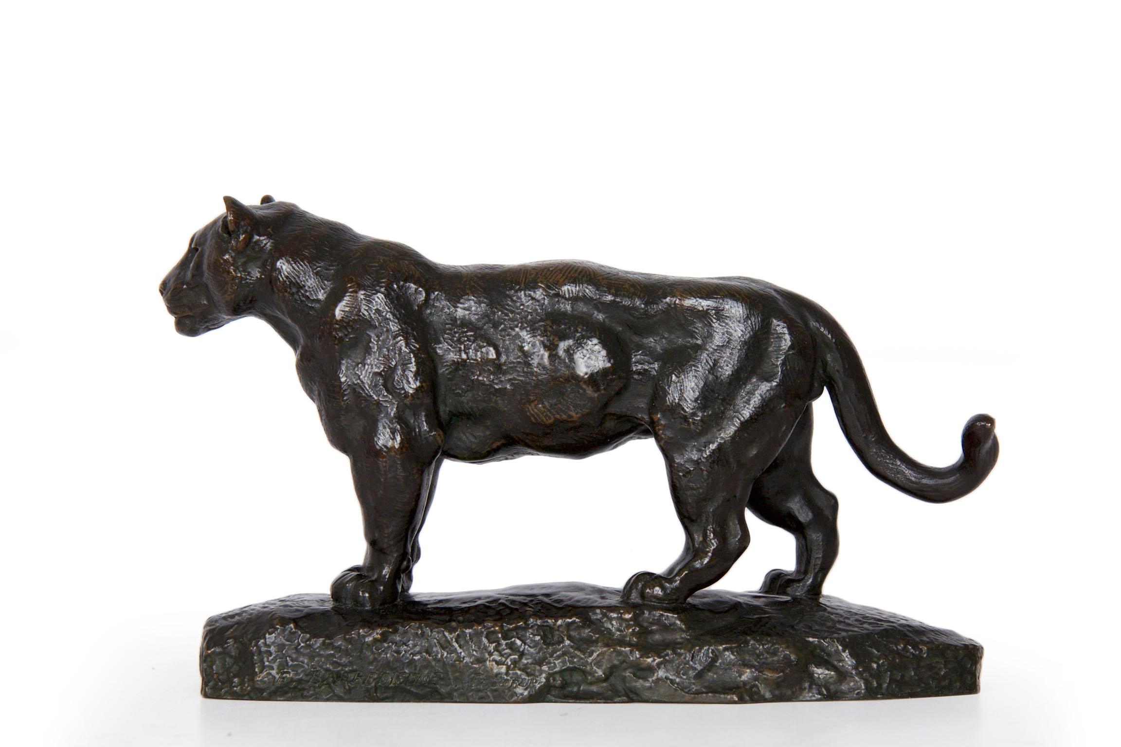  “Jaguar Standing” Bronze Sculpture by Antoine-Louis Barye and Barbedienne 3