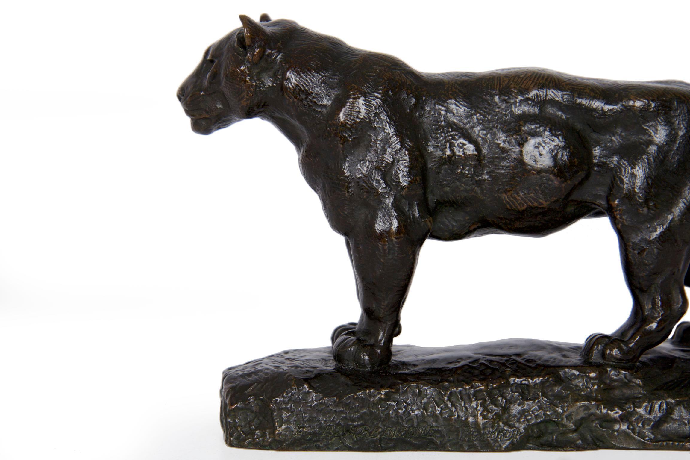  “Jaguar Standing” Bronze Sculpture by Antoine-Louis Barye and Barbedienne 4