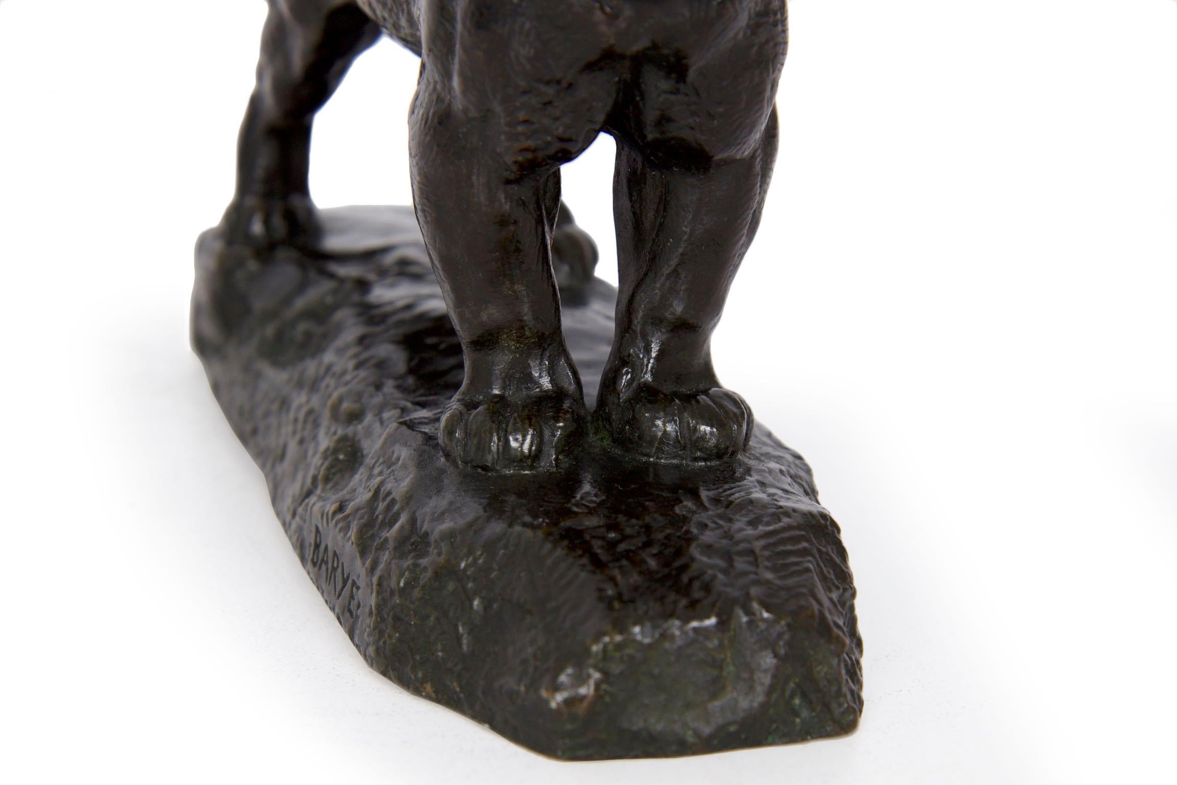  “Jaguar Standing” Bronze Sculpture by Antoine-Louis Barye and Barbedienne 2